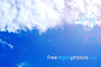 Beautiful Sky And Blue Sky With Summer Season Stock Photo