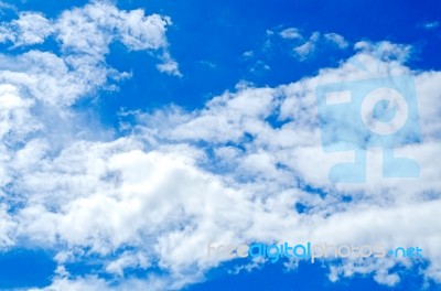 Beautiful Sky And Blue Sky With Summer Season Stock Photo