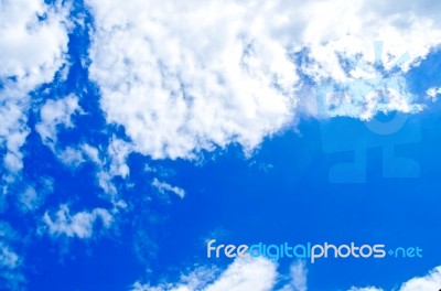 Beautiful Sky And Blue Sky With Summer Season Stock Photo