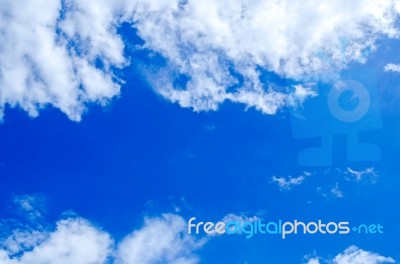 Beautiful Sky And Blue Sky With Summer Season Stock Photo