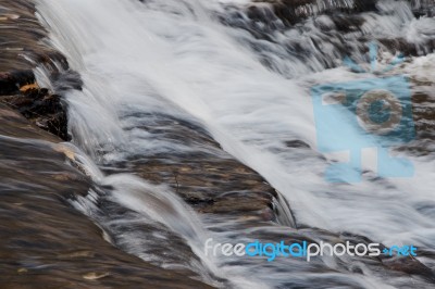 Beautiful Small Waterfalls Stock Photo