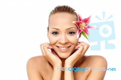 Beautiful Soft Spa Woman Stock Photo