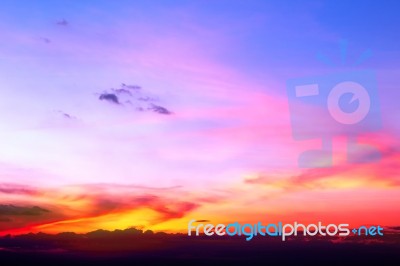 Beautiful Sunset Stock Photo