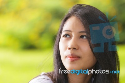 Beautiful Thai Woman Stock Photo