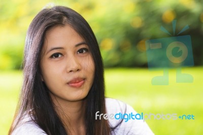 Beautiful Thai Woman Stock Photo