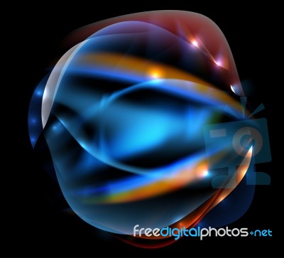 Beautiful Translucent Colorful Shape Scene Stock Image