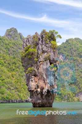 Beautiful Tropical Big Stones Stock Photo