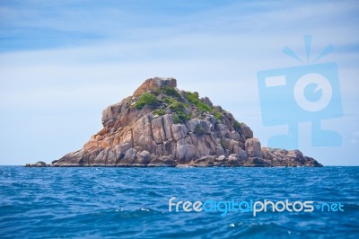 Beautiful Tropical Stones Stock Photo