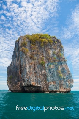 Beautiful Tropical Stones Stock Photo