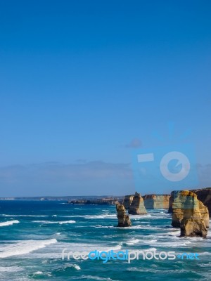 Beautiful View Of Twelve Apostles Stock Photo