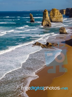 Beautiful View Of Twelve Apostles Stock Photo