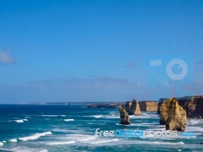 Beautiful View Of Twelve Apostles Stock Photo