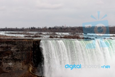 Beautiful View On The Niagara Waterfall Stock Photo