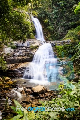 Beautiful Waterfall Stock Photo