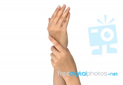 Beautiful Woman Hands Stock Photo