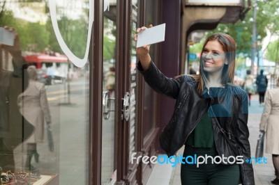 Beauty Teenager Taking A Selfie Stock Photo