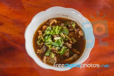 Beef Stew Soup Stock Photo