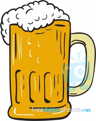 Beer Mug Drawing Stock Image