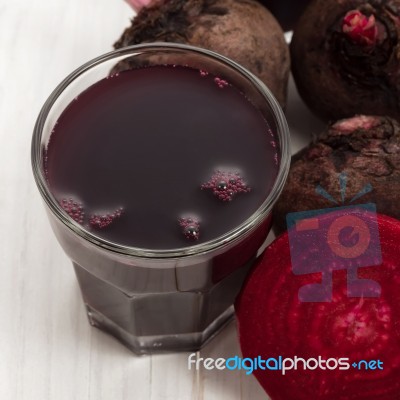 Beet Juice Stock Photo