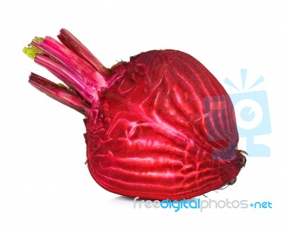 Beetroot Isolated On The White Background Stock Photo