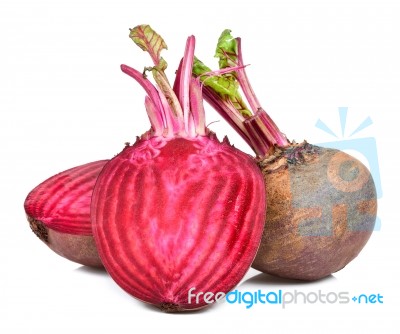 Beetroot Isolated On The White Background Stock Photo