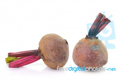 Beetroots Isolated On White Background Stock Photo