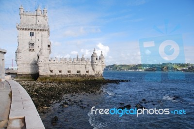 Belem Tower In Lisbon, Portugal Stock Photo