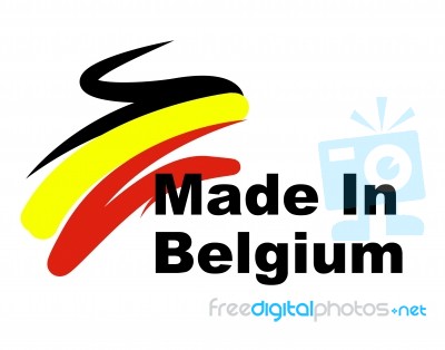 Belgium Manufacturing Shows Exporting Industrial And Importing Stock Image