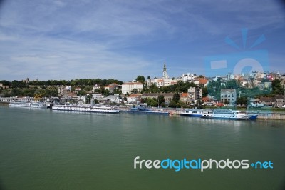 Belgrade, Capital Of Serbia, View From The River Sava Stock Photo