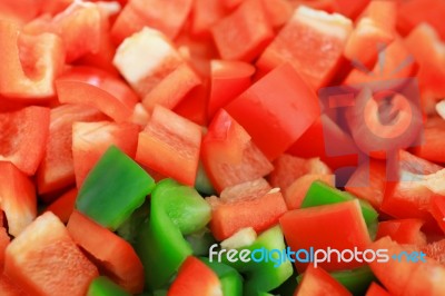 Bellpepper Slices Stock Photo