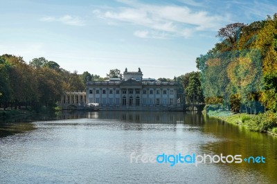 Belweder Place In Warsaw Stock Photo