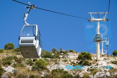 Benalmadena, Andalucia/spain - July 7 : Cable Car To Mount Calam… Stock Photo