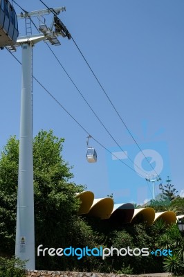 Benalmadena, Andalucia/spain - July 7 : Cable Car To Mount Calam… Stock Photo