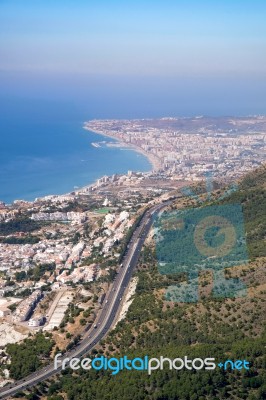 Benalmadena, Andalucia/spain - July 7 : View From Mount Calamorr… Stock Photo