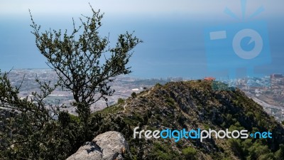 Benalmadena, Andalucia/spain - July 7 : View From Mount Calamorr… Stock Photo