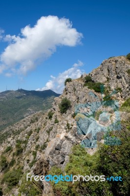 Benalmadena, Andalucia/spain - July 7 : View From Mount Calamorr… Stock Photo