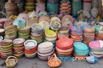 Benalmadena, Andalucia/spain - May 9 : Market Stall In Benalmade… Stock Photo