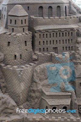 Benalmadena, Andalucia/spain - May 9 : Sand Sculpture At Benalma… Stock Photo