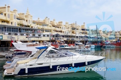 Benalmadena, Andalucia/spain - May 9 : View Of The Marina At Ben… Stock Photo