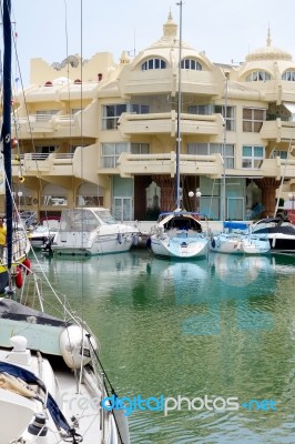 Benalmadena, Andalucia/spain - May 9 : View Of The Marina At Ben… Stock Photo