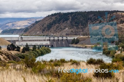 Benmore Power Station Lake Aviemore Stock Photo