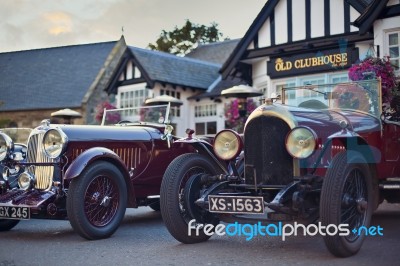 Bentley Speed Six And  Lagonda 16/80 S-type Special Six Stock Photo