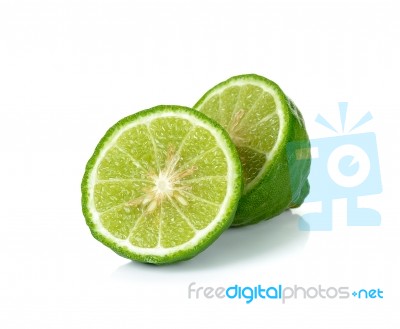 Bergamot Isolated On The White Background Stock Photo