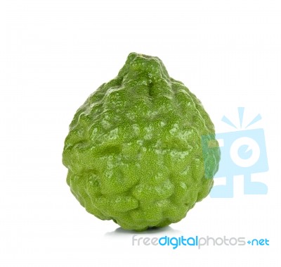 Bergamot Isolated On The White Background Stock Photo