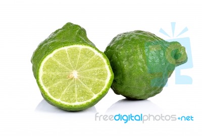 Bergamot Isolated White Background Stock Photo