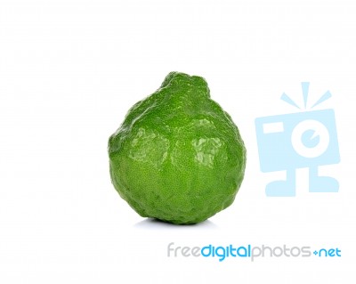 Bergamot Isolated White Background Stock Photo