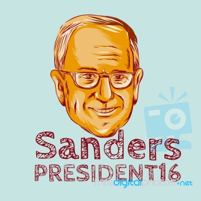 Bernie Sanders President 2016 Stock Image