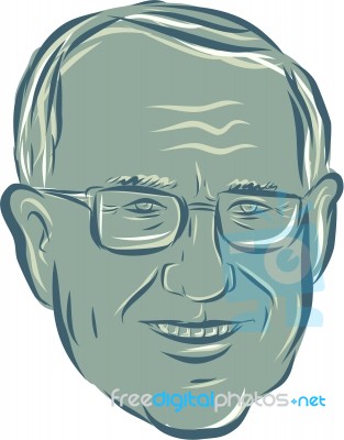 Bernie Sanders Us Senator Drawing Stock Image