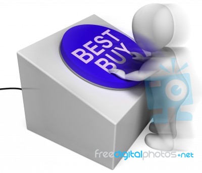 Best Buy Pressed Means Product Excellence And Quality Stock Image