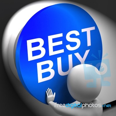 Best Buy Pressed Shows Top Quality Product Stock Image